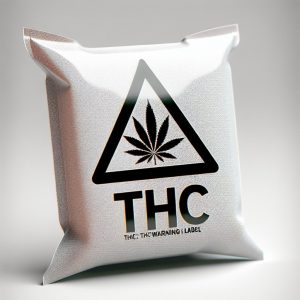 THC warning label on food