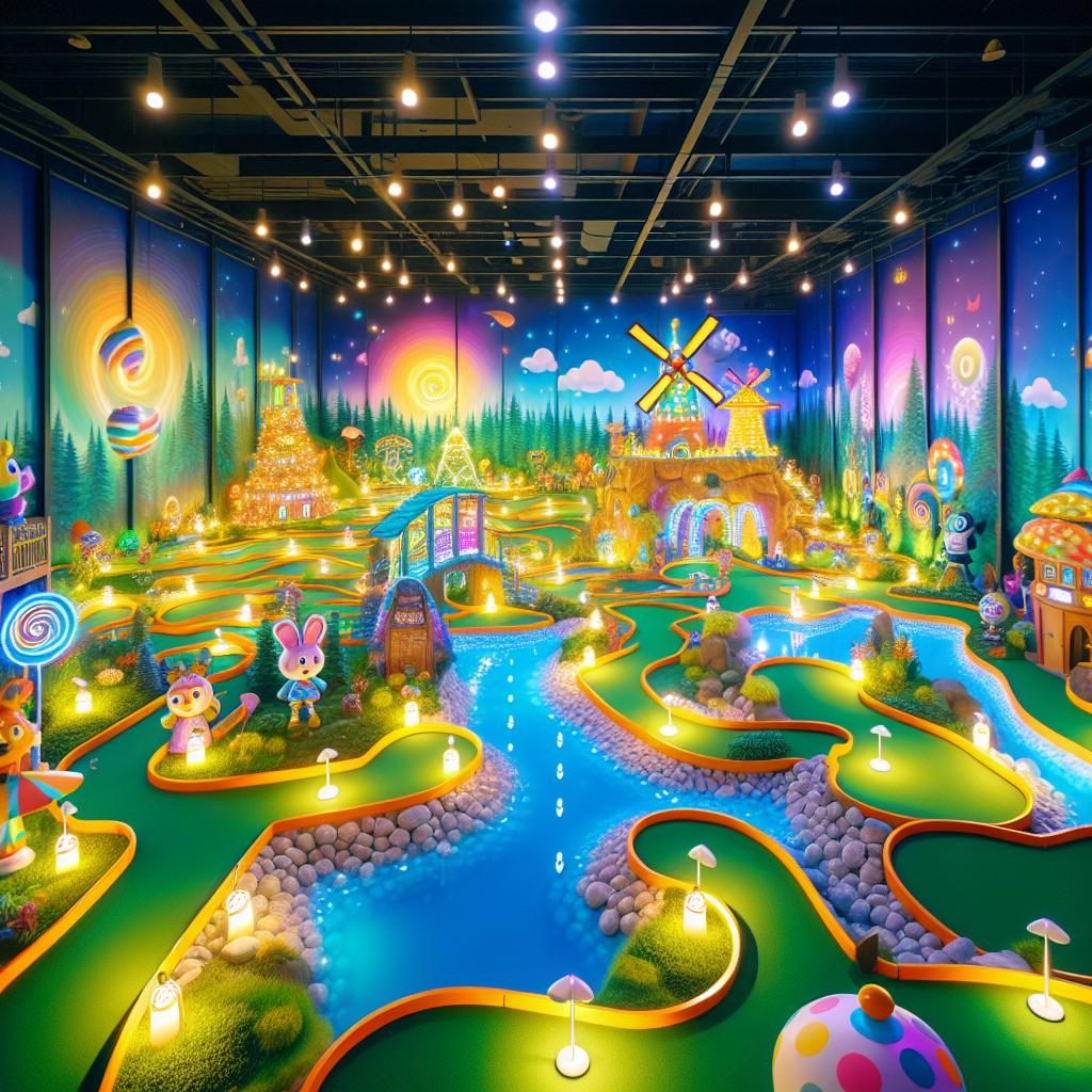 Mini-golf entertainment venue concept