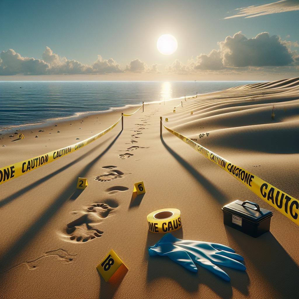 Beach at Crime Scene