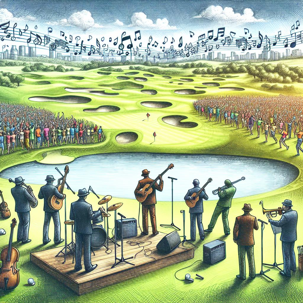 Golf and concert fusion.