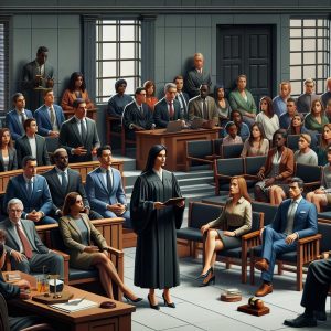 Courtroom Sentencing Scene