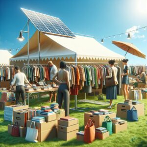 Sustainable yard sale concept