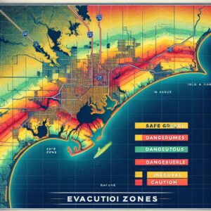 Hurricane evacuation zone map