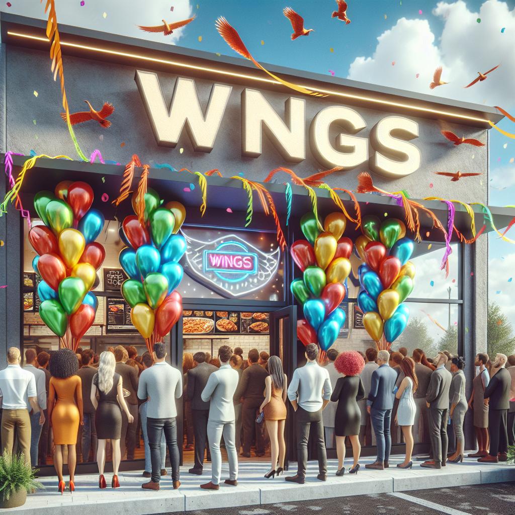 Wings restaurant grand opening