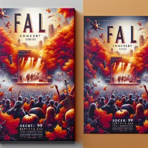 Fall concert series poster