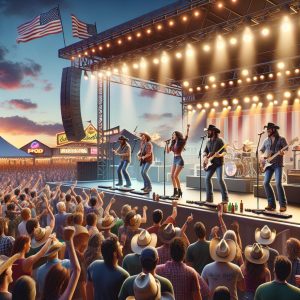 Country music festival scene