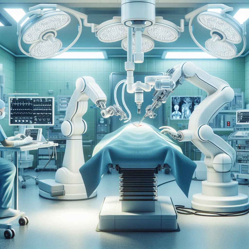 Robotic surgery technology concept