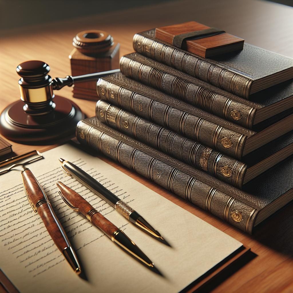 legal documents and gavel