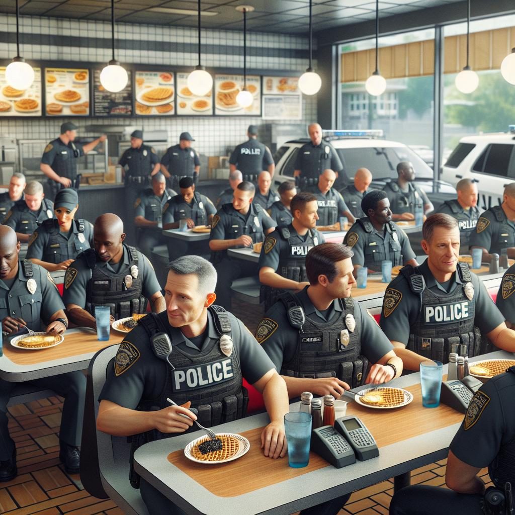 Police presence at Waffle House