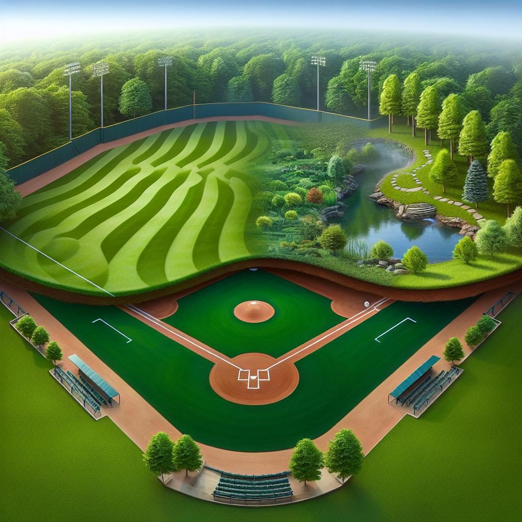 Baseball field transformation concept.