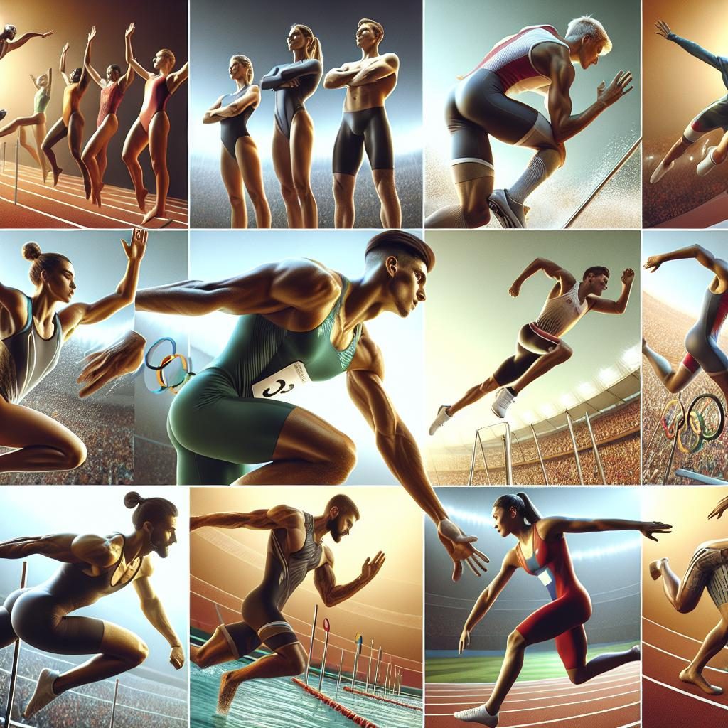 Olympic athlete training montage.
