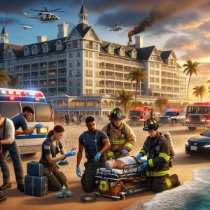 Beachside hotel emergency response