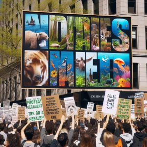 Wildlife Conservation Protest Sign