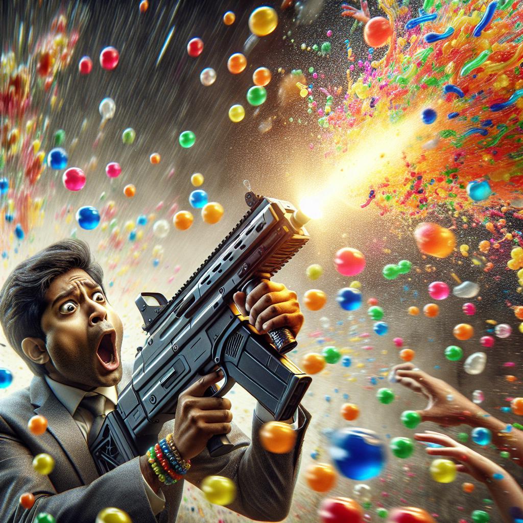 Orbeez Gun Chaos Illustration