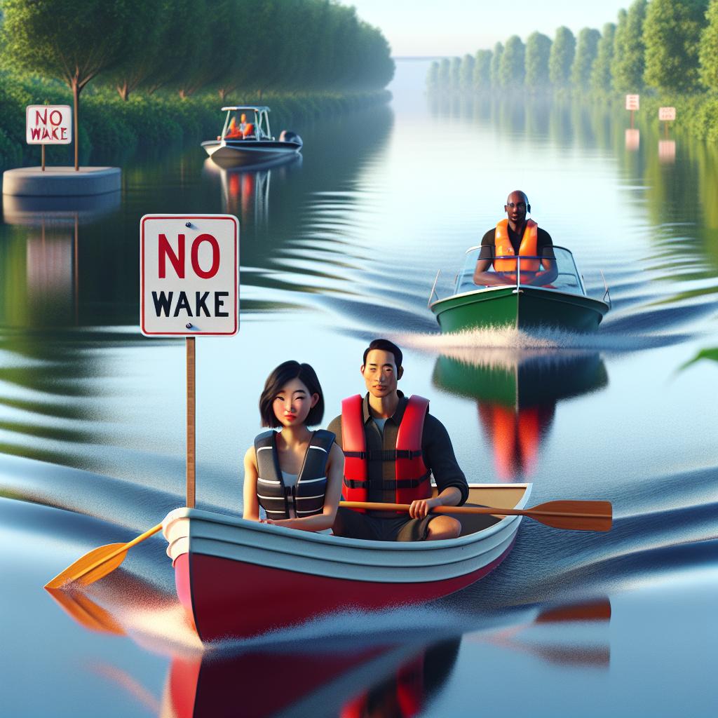 Boaters in 'No Wake'