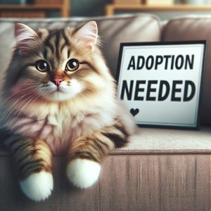 Cute cat for adoption