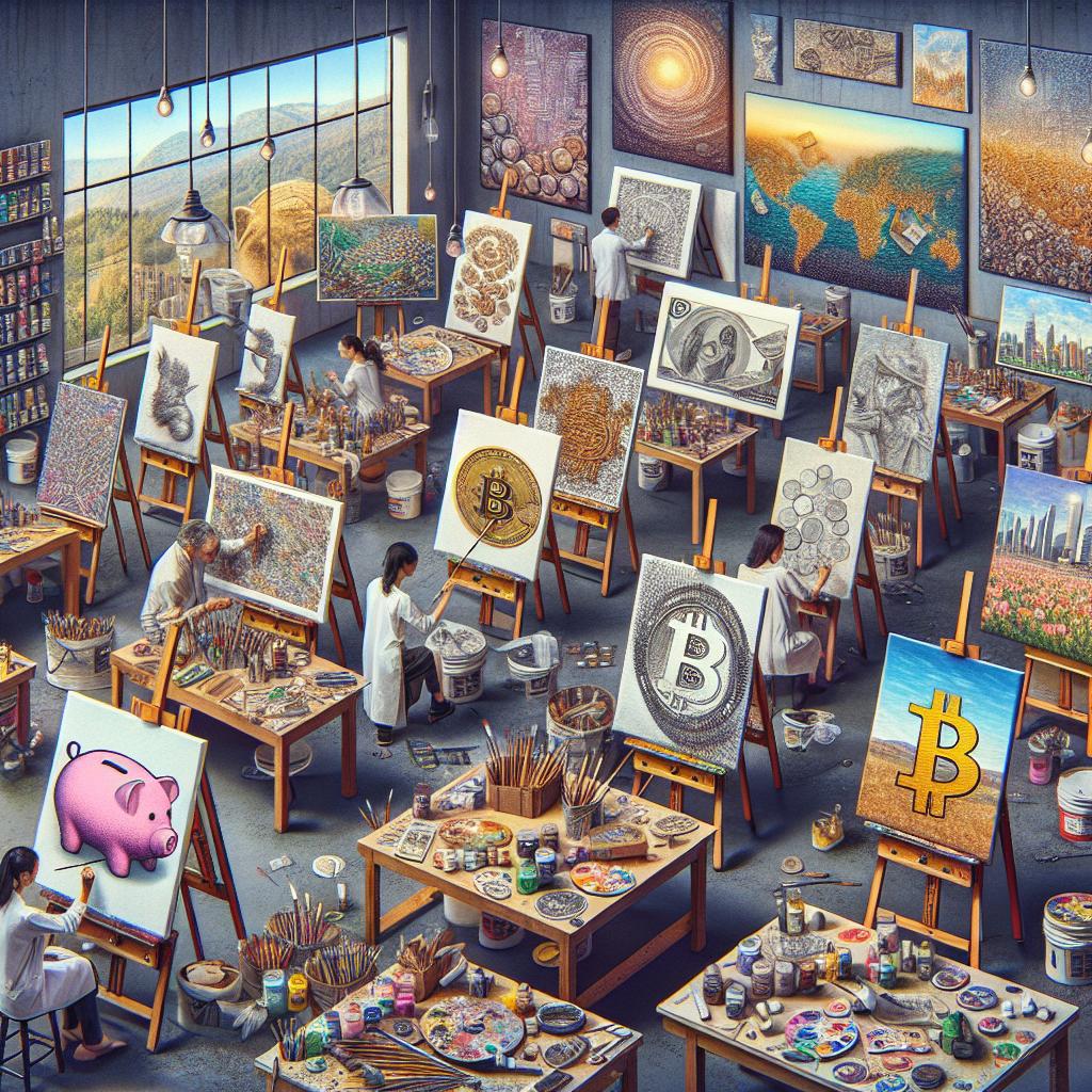 Money-themed art workshop concept