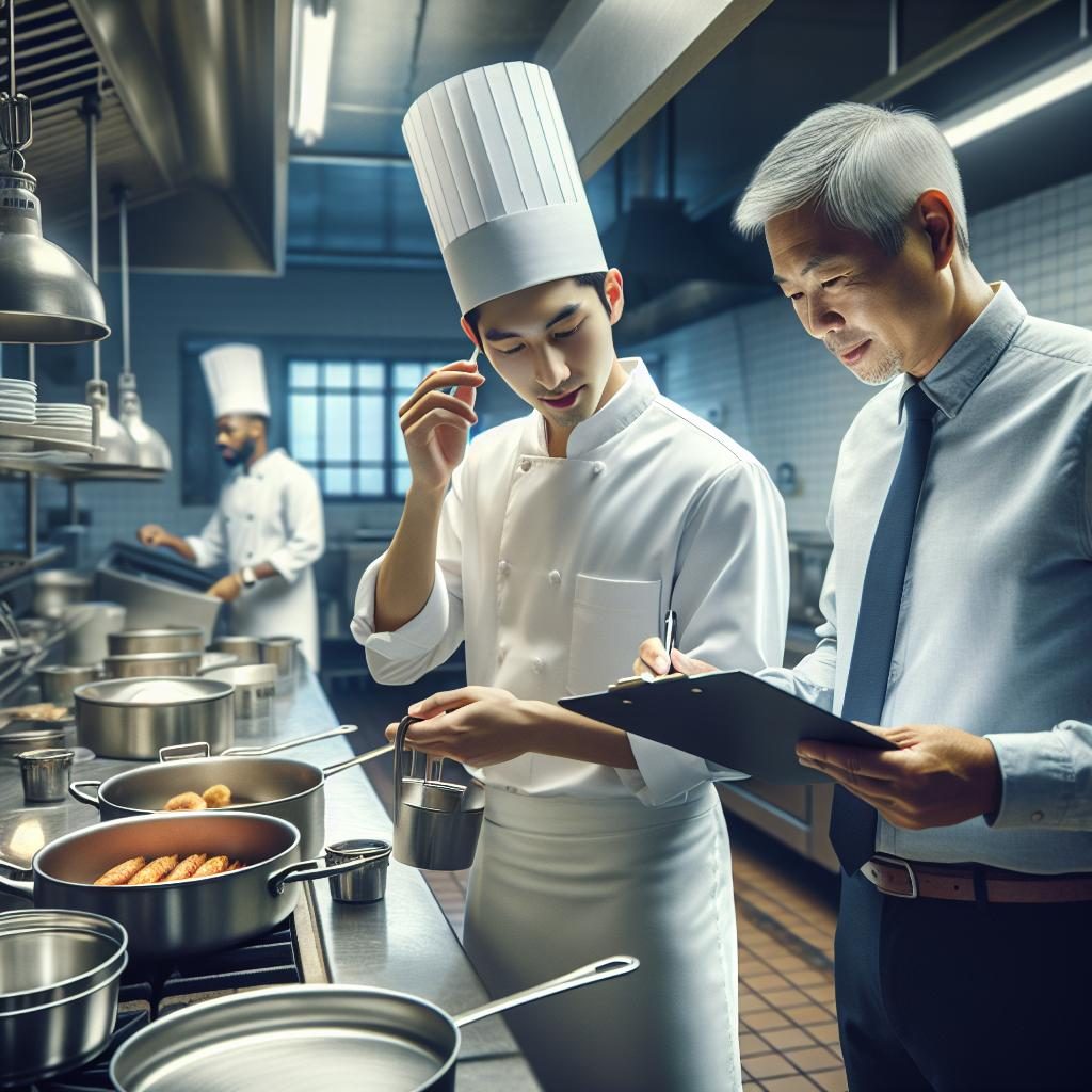 Restaurant kitchen inspection