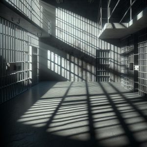 Prison cell shadows