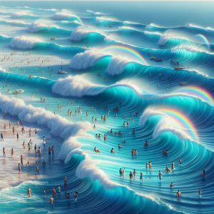 Colorful Ocean Waves