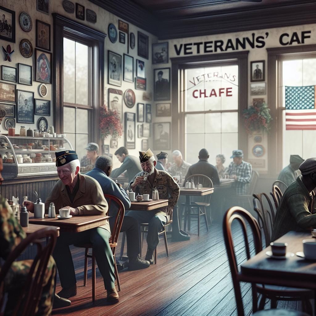 Veterans' cafe nostalgia