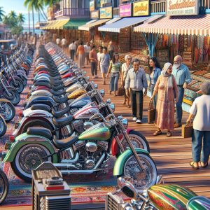 Motorcycles on Boardwalk