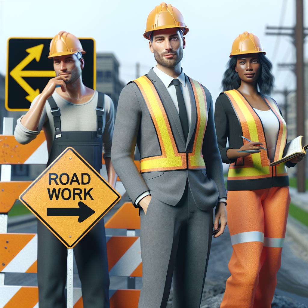 Construction Roadwork Sign