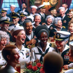 Navy celebration in community