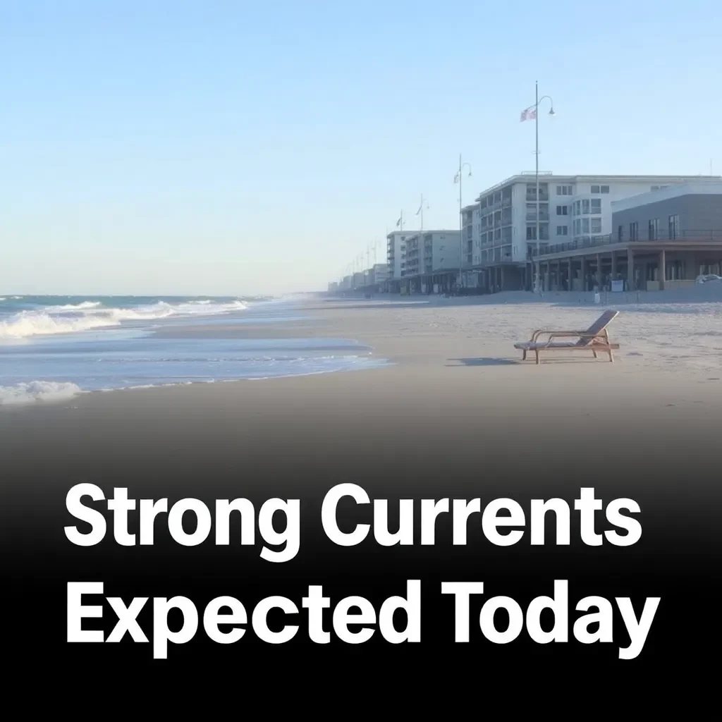 Beach Hazards Alert Issued for Myrtle Beach: Strong Currents Expected Today