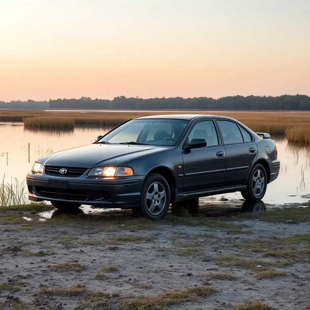 Early Morning Incident: Car Discovered in Myrtle Beach Retention Pond