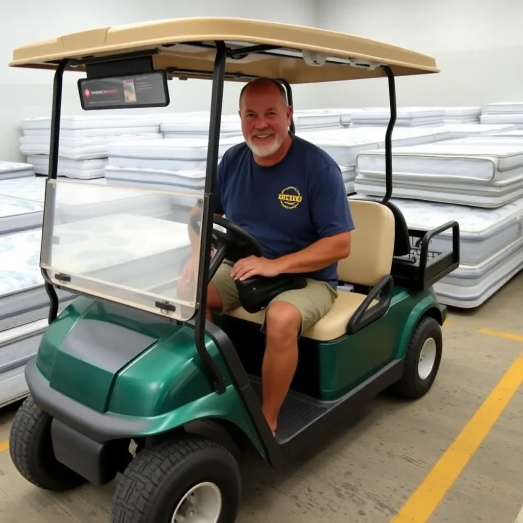 Myrtle Beach Man Arrested for Stealing Golf Cart and Dozens of Mattresses from Former Workplace