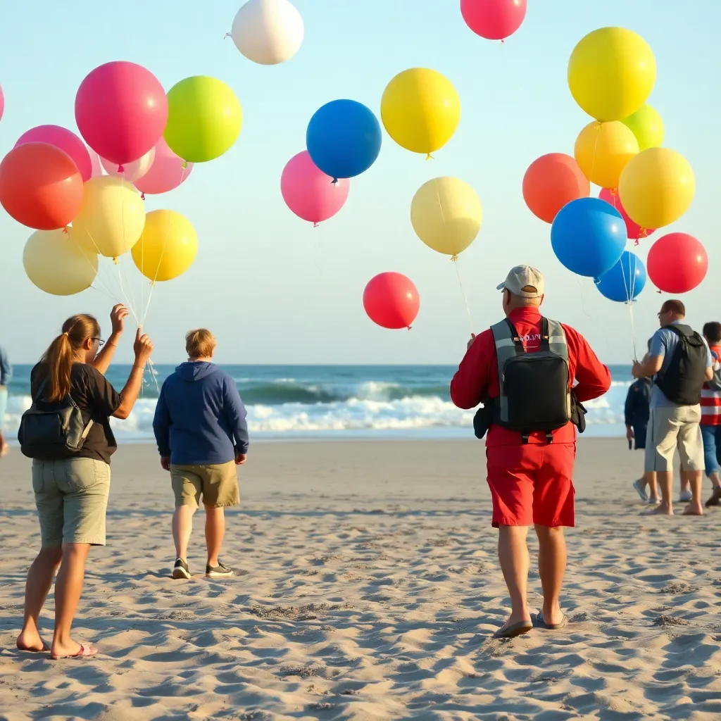 Surfside Beach Residents Baffled by Falling Balloons, Coast Guard Launches Search Operation