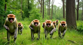 Yemassee in South Carolina Faces Challenge as 43 Rhesus Macaque Monkeys Escape from Research Facility