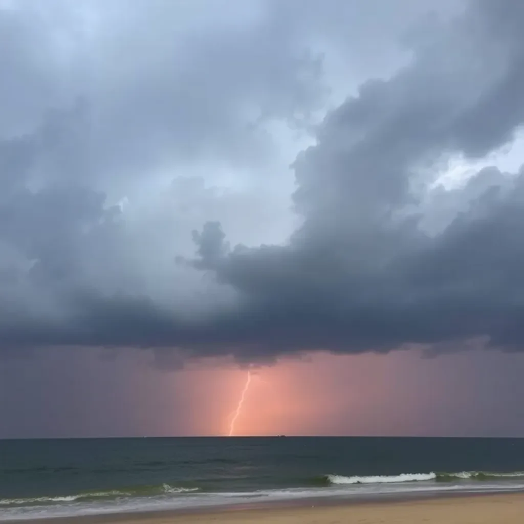 Weather Alert: Light Showers and Thunderstorms on the Horizon for Myrtle Beach