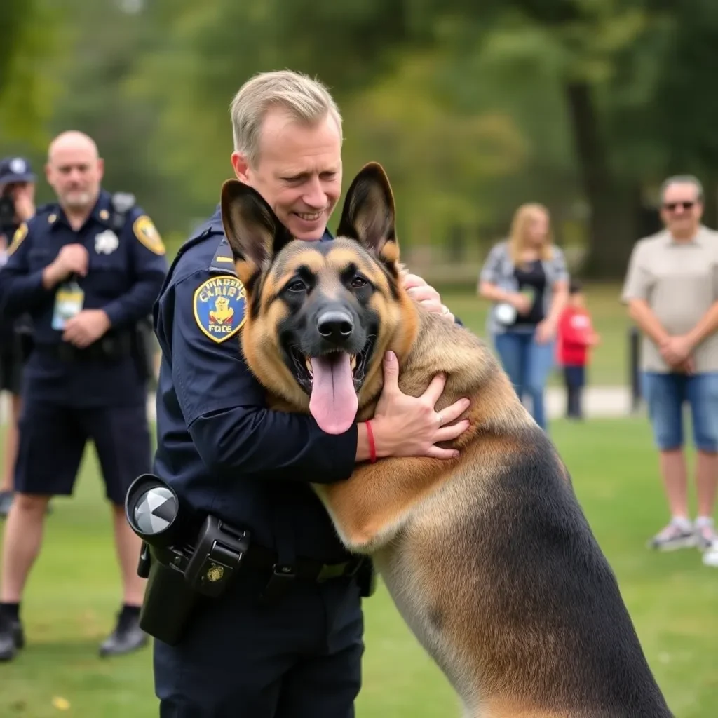 North Myrtle Beach Community Honors K9 Officer Johnny Cash in Emotional Retirement Ceremony