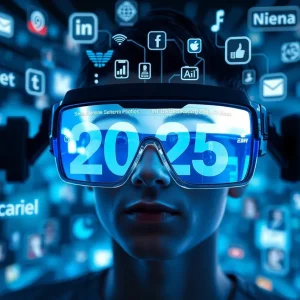 Visual representation of future social media trends in 2025