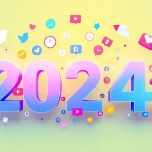 A visual depiction of social media marketing trends for 2024