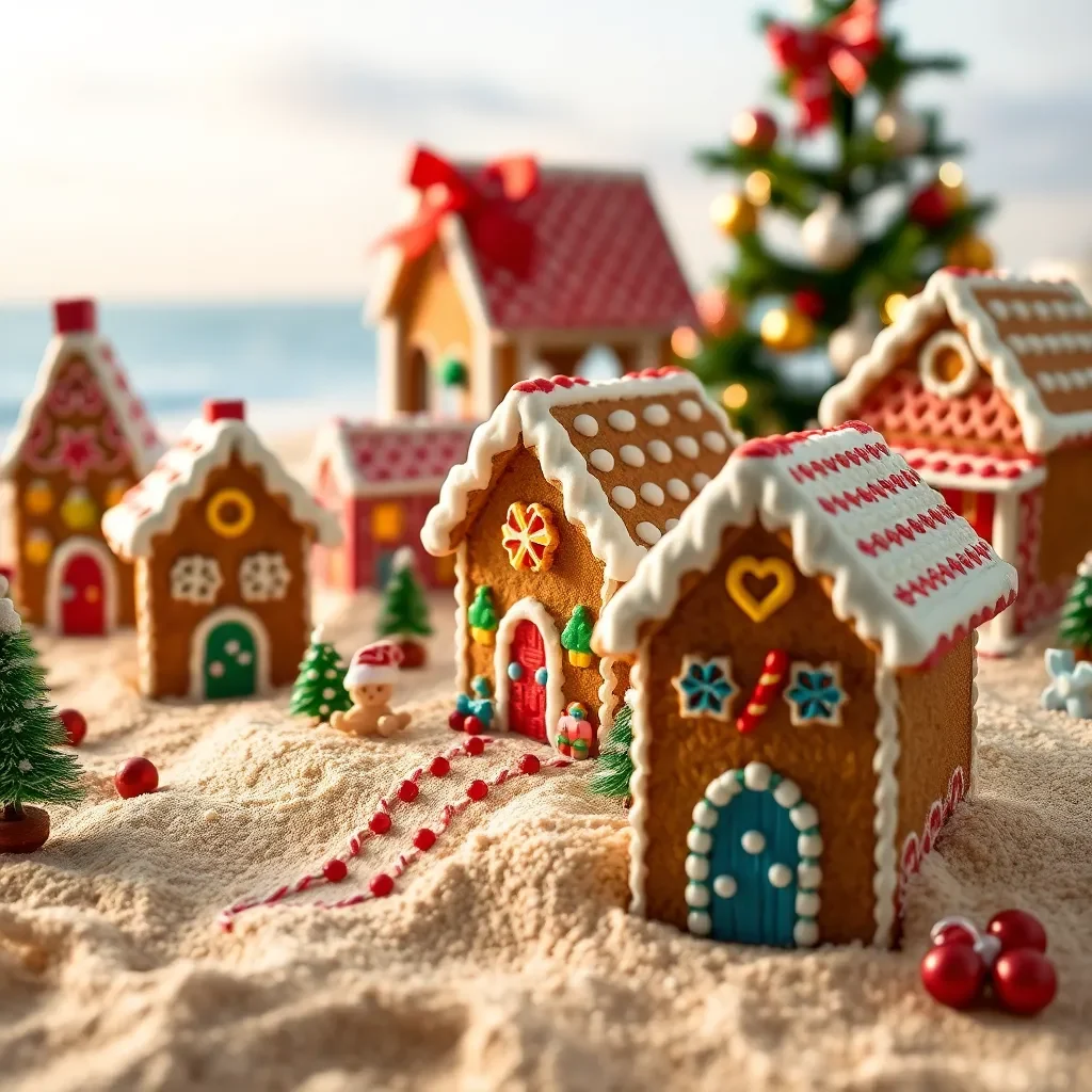 Sweet Holiday Spirit Blooms at Surfside Beach Gingerbread Decorating Contest