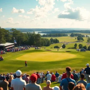 View of the golf course during the Acciona Open de España