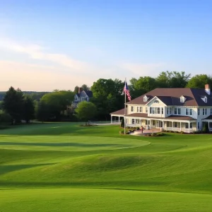 Overview of Aronimink Golf Club in Newtown Square, PA