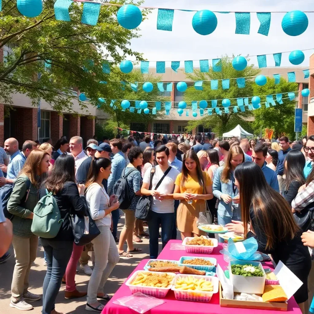 Festive gathering at Coastal Carolina University to celebrate 70 years.