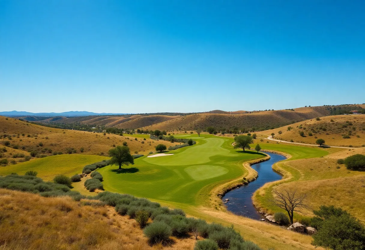 Scenic view of Fields Ranch East golf course