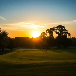 A picturesque golf course representing hope and equality