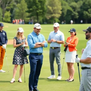 Golfers showcasing different styles and etiquette on the golf course.