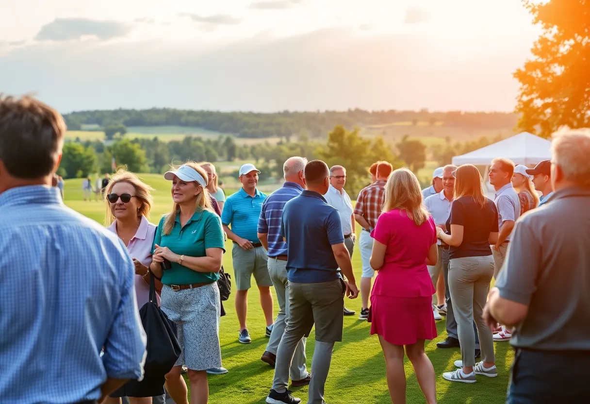 Golf Travel Writers collaborating at a golf event