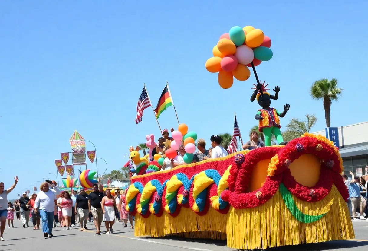 A lively parade during Grand Strand Freedom Week in Myrtle Beach