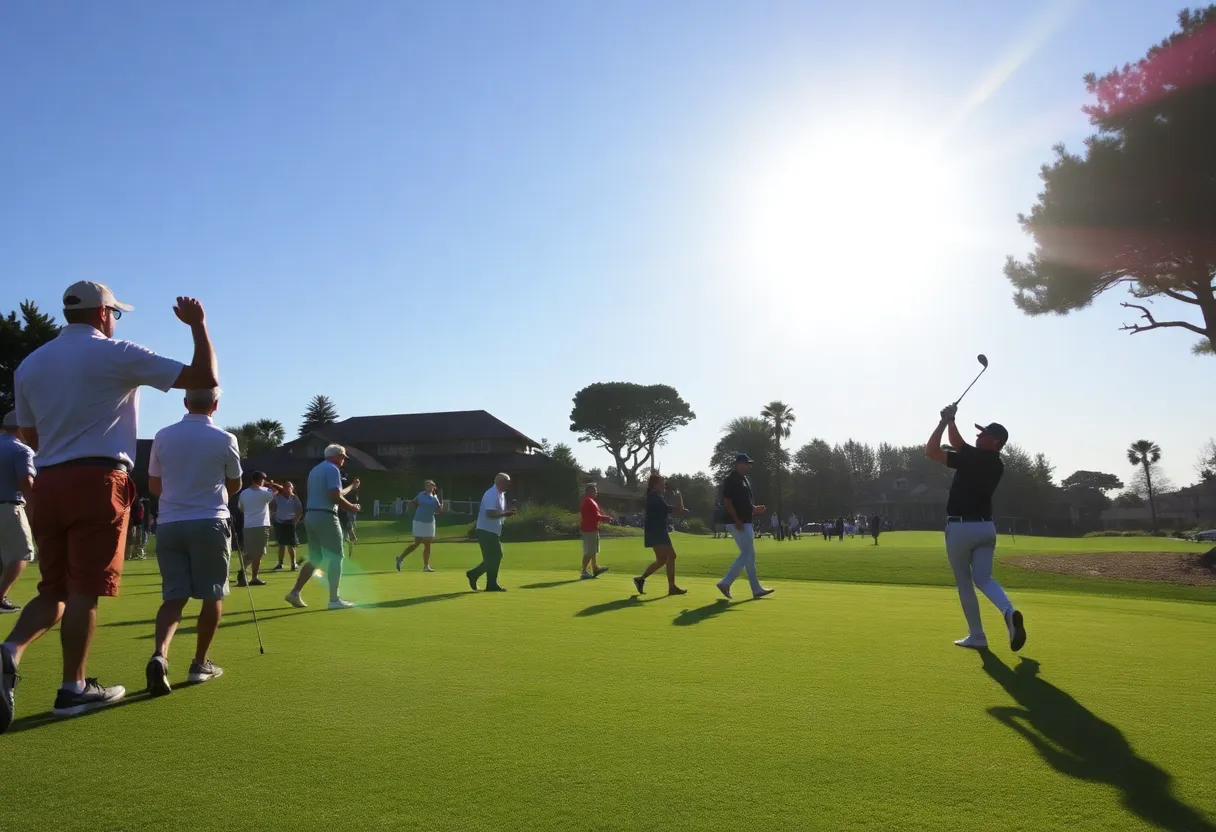 Golfers competing at the Grant Thornton Invitational in Florida