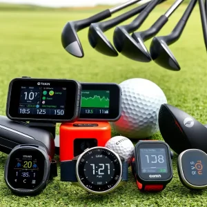 Advanced golf equipment for the holiday season including launch monitors and clubs.