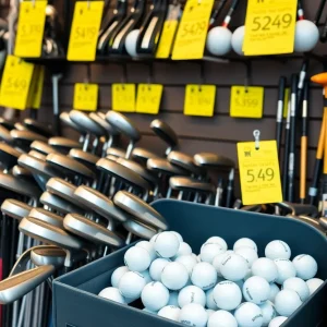 Sales on golf equipment in January