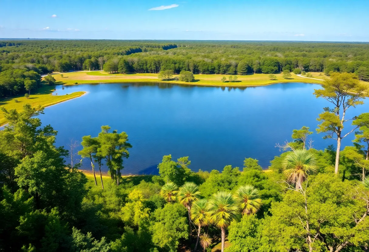 Lush landscape of Jonathan Dickinson State Park in Florida